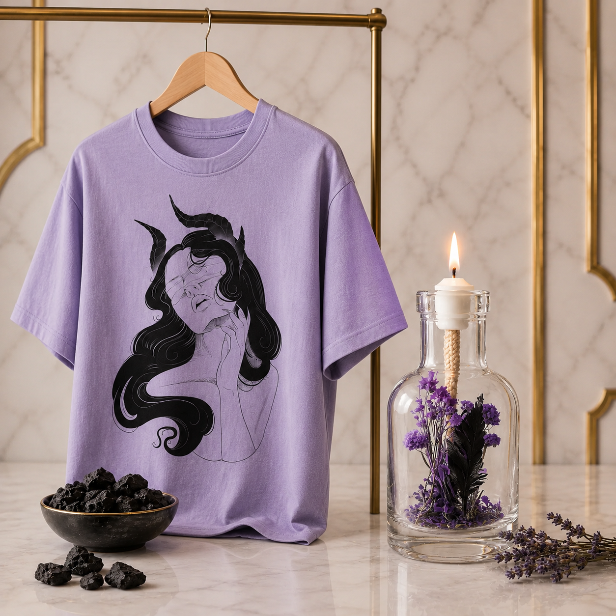 Lilith Candle + Tee Set