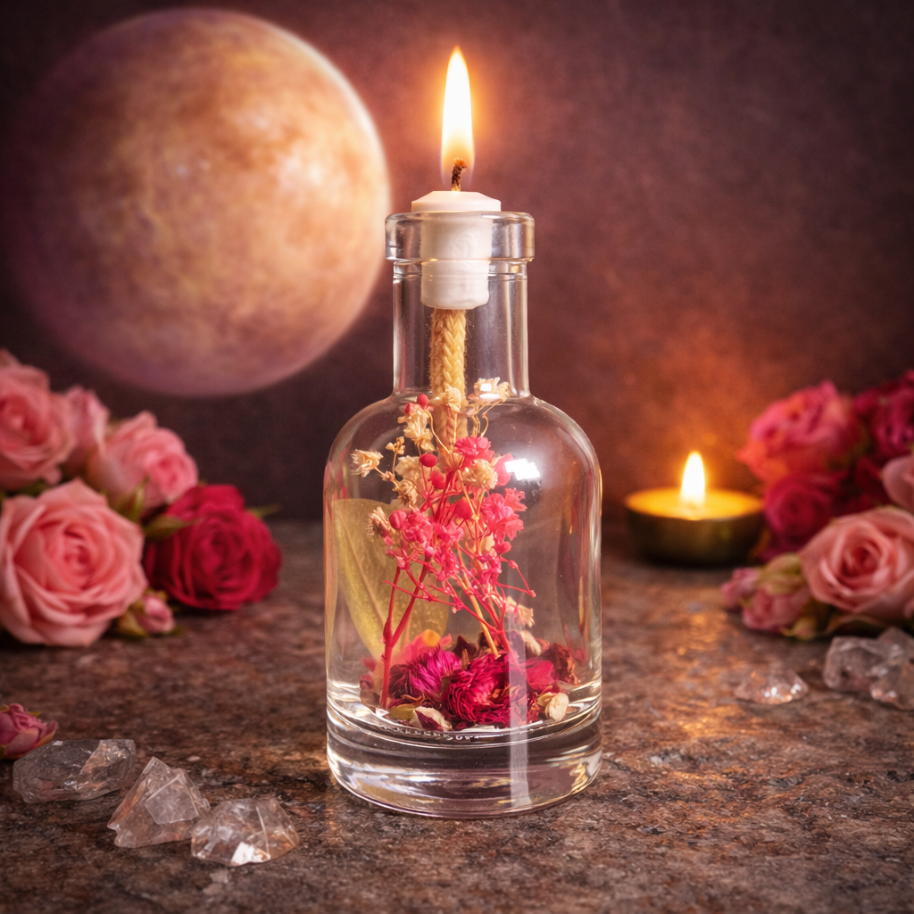 Venus Oil Candle – Planet of Love & Beauty Ritual Candle | Logos