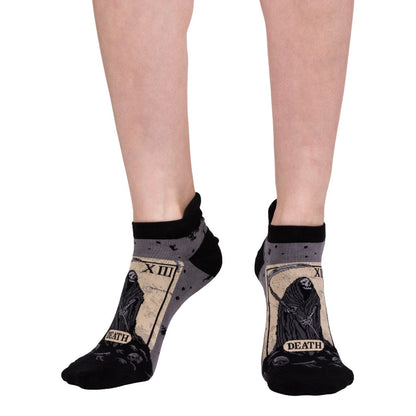 Death Tarot Card Ankle Socks-3