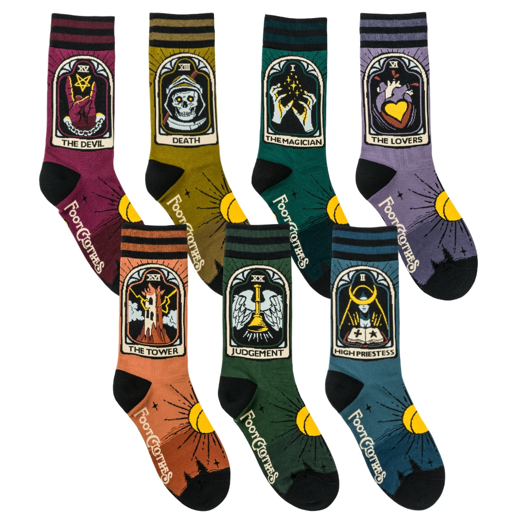 Tarot Nouveau Crew Sock Pack | 7 Designs-0