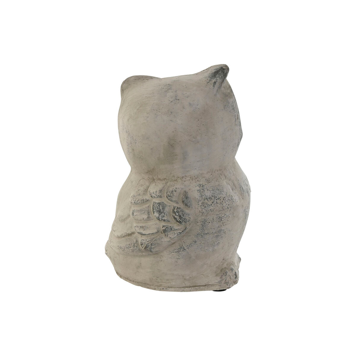 Decorative Figure Home ESPRIT Grey Owl Aged finish 10 x 9 x 14 cm (3 Units)-1