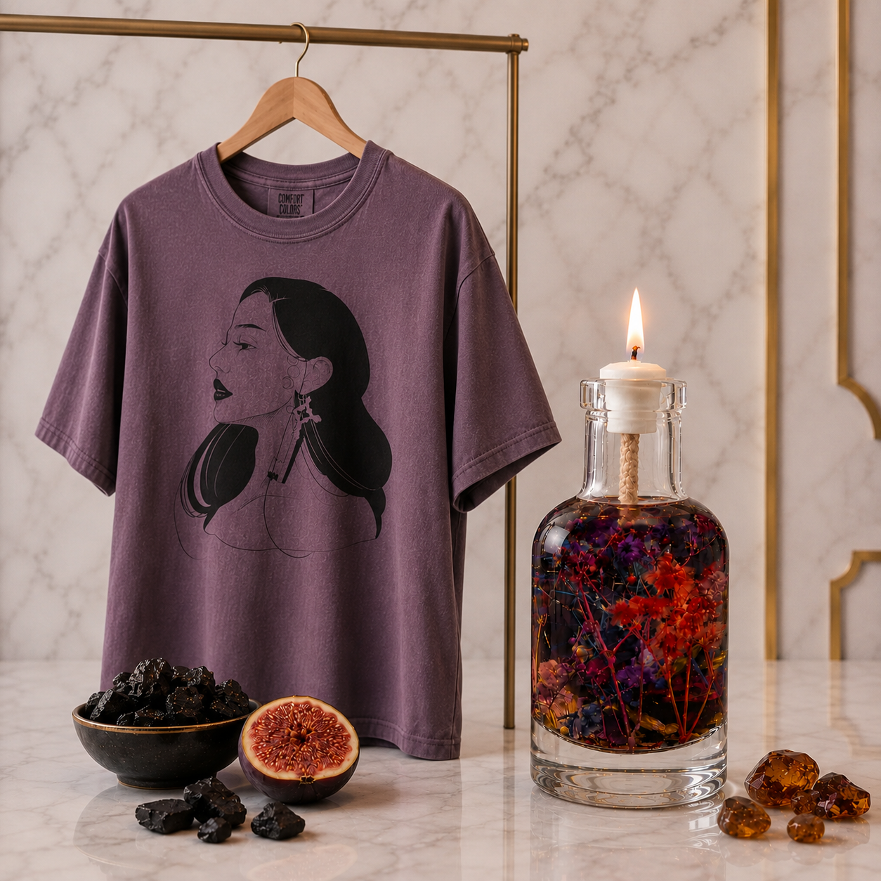 Hekate Candle + Tee Set