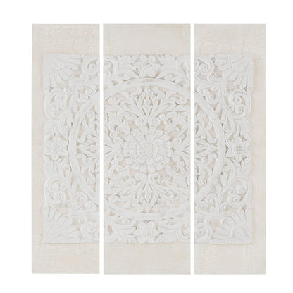 Triptych 3-piece Dimensional Resin Canvas Wall Art Set-0